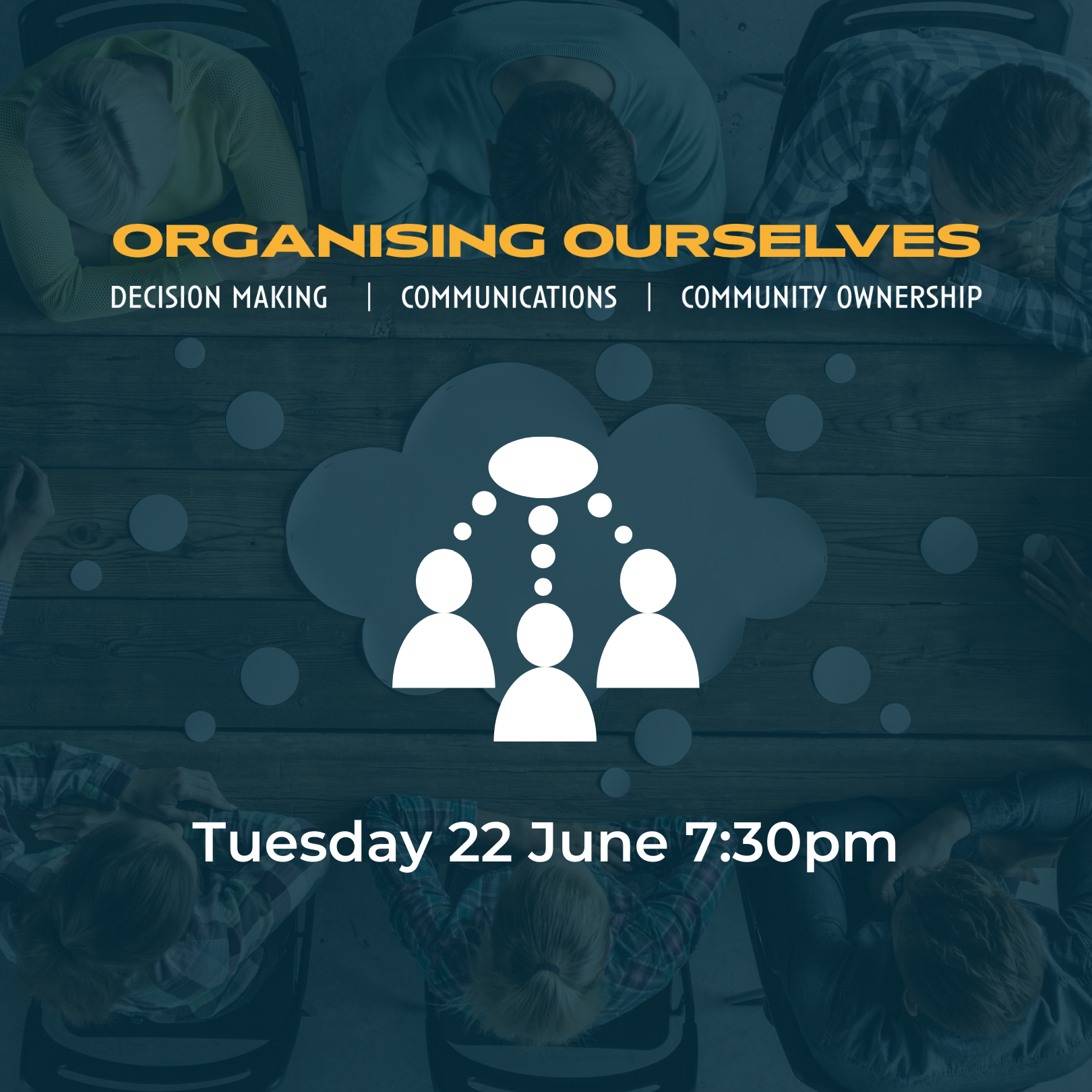 Zoom details: organising ourselves workshop tuesday 22 june 7:30pm